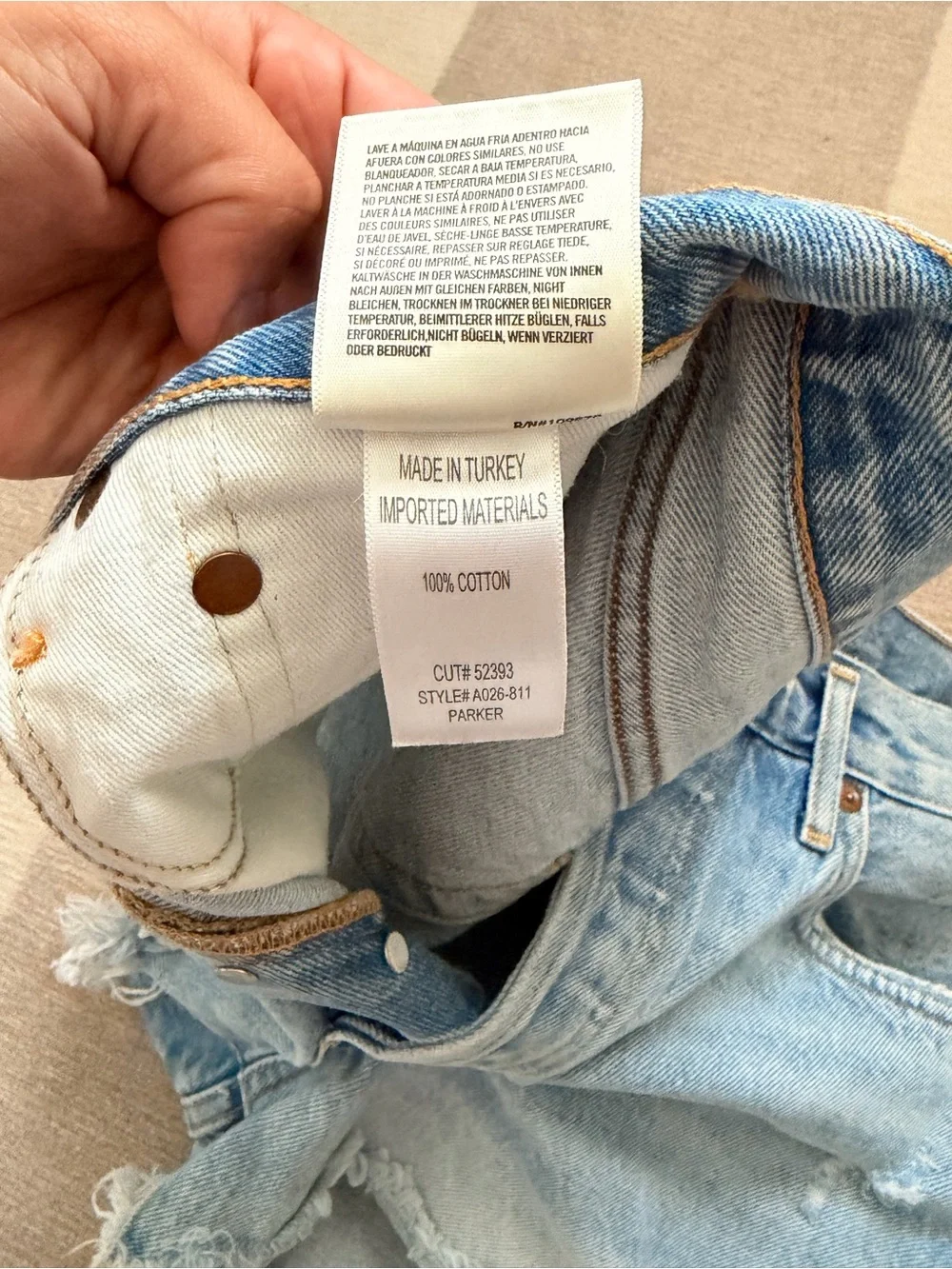 Agolde Light Blue High-Rise Denim Jeans